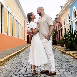 VICI Cosette Tiered Ruffle Sleeve Rope Trim Maxi Dress